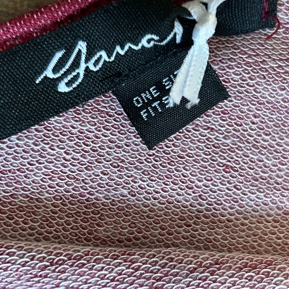 Yana K One Size Baby French Terry Poncho Tunic Dress Burgundy NWT - Picture 3 of 7